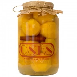 Melocotón entero pelado en almíbar OSËS Galón 2.650 g 1.500 g. Neto Escurrido
