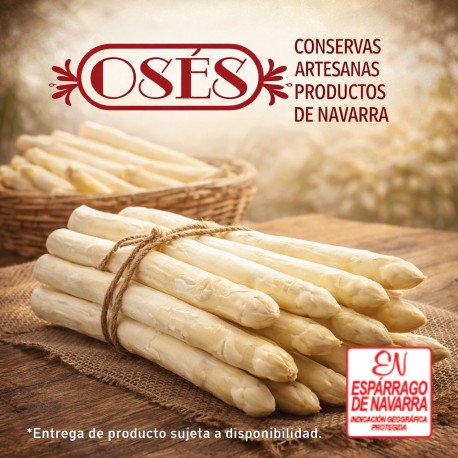 Espárrago blanco fresco de Navarra caja poiliespan 4 kg.
