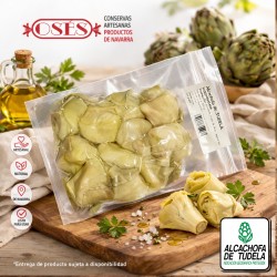 Alcachofa fresca pasteurizada bolsa termosellada 430 gr.