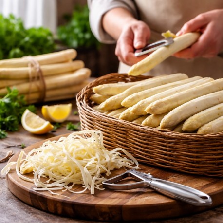 Servicio de Pelado de Espárrago de Navarra a mano