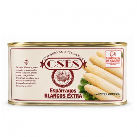 Espárrago EXTRA GRUESO 4-6 lata 1 Kg. Denominación de Origen Navarra