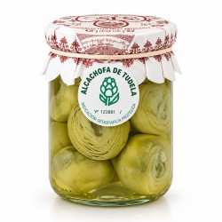 Alcachofa extra de Tudela al natural OSÉS 12-16 frutos tarro 450 g Peso Neto
