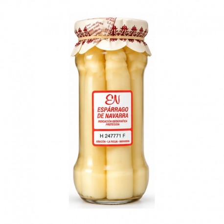 Espárrago de Navarra 6/8 MUY GRUESO OSÉS tarro  345 g Peso Neto