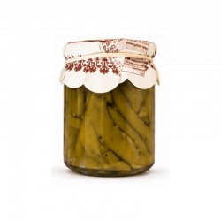 Pimiento Piquillo Verde 10/14 OSES tarro 375 g Peso Neto